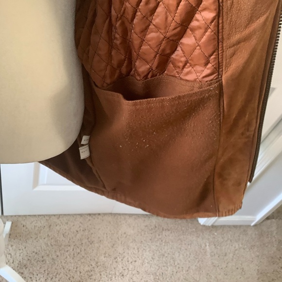 Leather jacket J.L. Colebrook mens size small suede coat - Picture 4 of 7
